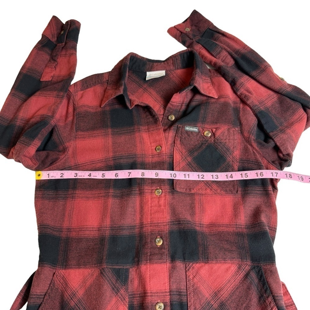 Columbia Red/Black Plaid Flannel Dress - Picture 7 of 12